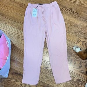 Pink zara pants NWT